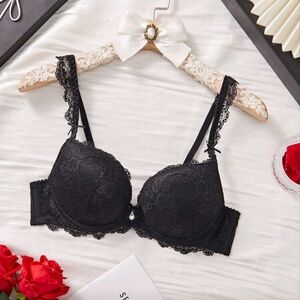 Elegant Black Lace Bra